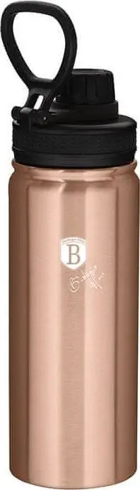 Shishe sportive BerlingerHaus Rosegold Metallic Line, çelik inox 18/10, 0.54L, rosegold metalik