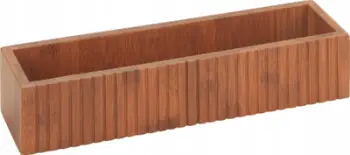 Raft për erëza Wenko Mera, bambus i tymosur, për banak ose mur, kafe e errët