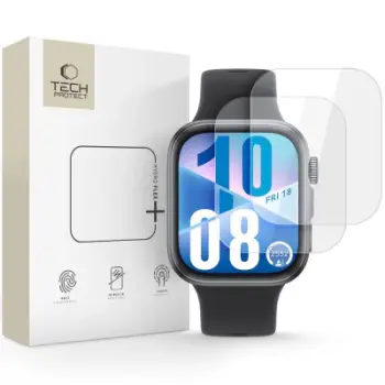 Mbrojtës ekrani Tech-Protect Hydro Flex+ 2-Pack, hidrogel, Huawei Watch Fit 3 4, transparent