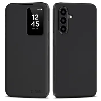 Kapak portofol Tech-Protect Smart Wallet, Samsung Galaxy A56 5G, dritare inteligjente, i zi