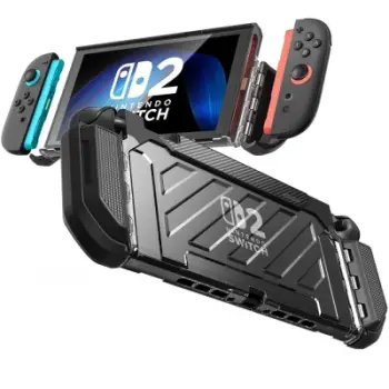 Kuti mbrojtëse SUPCASE Unicorn Beetle PRO, për Nintendo Switch 2, me mbajtëse, e zezë
