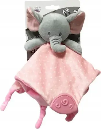 Lodër pelushi Tulilo Miluś Elephant, 25 cm, rozë