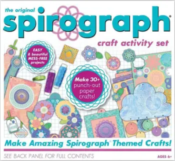 Set artizanati Kahootz Spirograph Craft Activity Set, 30+ projekte letra, për fëmijë 6+, shumëngjyrësh
