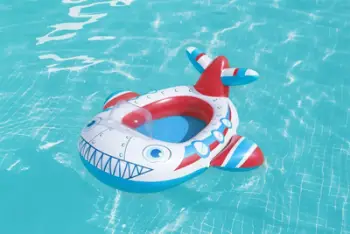 Lodër ujore Bestway Airplane, fryrëse, 109x97cm, kuqe blu