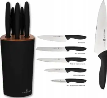 Set thikash Zwieger Forte, 5 copë, bllok druri, i zi