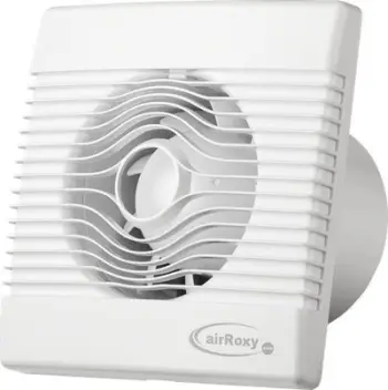 Ventilator banjoje airRoxy Premium150 Standard, montim mural, i bardhë