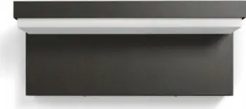 Llambë murale e jashtme LED Philips Bustan, 3.8W, 800 lm, antracit