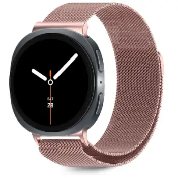 Rrip çeliku Tech-Protect Milanese Samsung Galaxy Watch 8 Classic, çelik inox, për smartwatch, rozë