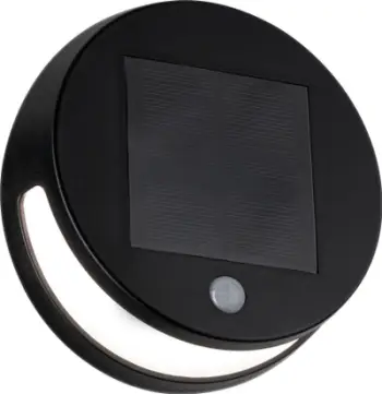 Llambë muri solare Paulmann Helena LED, me sensor lëvizjeje, për jashtë, e zezë