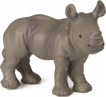 Figurine Papo Rhinoceros Calf PP50035, plastike, 7 cm, gri