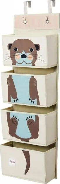 Organizues muri 3 Sprouts Otter, 4 xhepa, për foshnje, bezhë