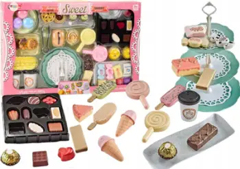 Set lodër Candy Shop Café, 50 pjesë, ëmbëlsira dhe torte, shumëngjyrësh