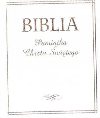 Libër Bibla për Fëmijë Souvenir of Holy Baptism, ilustruar, kopertina me ar, e bardhë