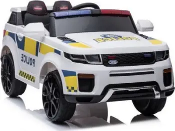 Makina elektrike për fëmijë LEAN CARS BBH-021 Police, 2 motorë, telekomandë 2.4G, e bardhë