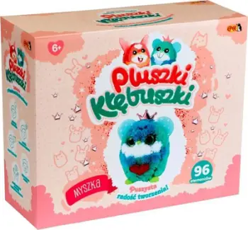 Lodër kreative prej pellushi Epee Pluszki Kłębuszki Mouse, 96 elemente, përbërje DIY, shumëngjyrëshe