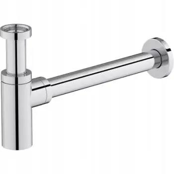 Sifon lavamani Cersanit Inverto Oval, dekorativ, krom