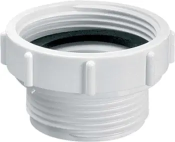 Reduktor tubi McAlpine EXTERNAL INTERNAL, 1 1/4" x 1 1/2", plastik, i bardhë