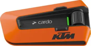 Sistem komunikimi moto Cardo Packtalk Edge KTM, Bluetooth, 15 përdorues, portokalli