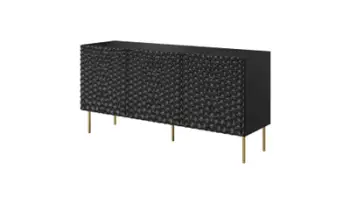 Konzolë Cama Meble HOLE, 152x42.5x74.5 cm, mat, e zezë