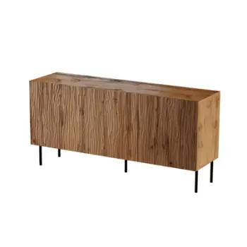 Komodë Cama Jungle, 152x40.5x74.5 cm, dekor oak wotan, këmbë të zeza