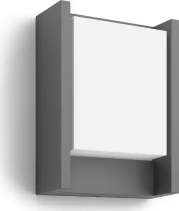 Aplik muror i jashtëm Philips Arbour UE, LED, 2700K, antracit