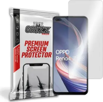 Xham mbrojtës hibrid GrizzGlass për Oppo Reno 4Z 5G, transparencë e lartë