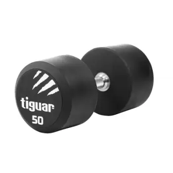 Hantelë Tiguar PU TI-WHPU0500, 50 kg, poliuretan rezistent, e zezë