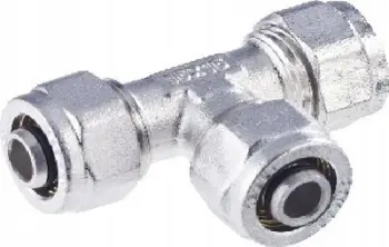Fiting kompresioni Comap Equal Tee 9467040, 18x2, për tuba PEX dhe multilayer, bronzi