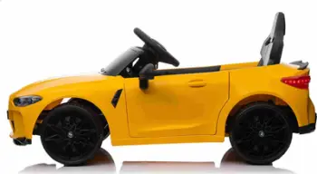 Makina elektrike për fëmijë BMW M4, 12V, me telekomandë, e verdhë