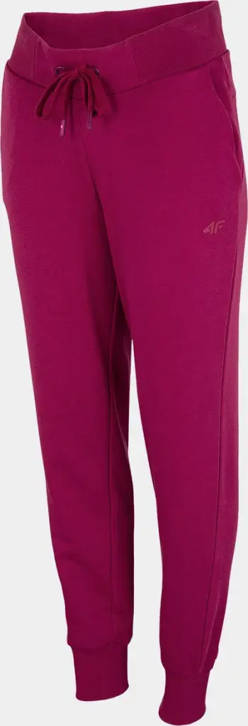 Trenërka për femra 4F Warm Pants, me kordelë, me mansheta, e purpurt