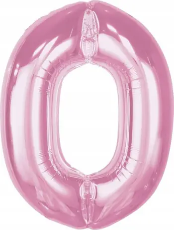 Balonë folie numri 0, 92 cm, rozë e çelët