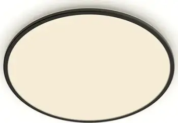Plafonierë Philips SuperSlim, LED, 2700K, Ø54cm, e zezë