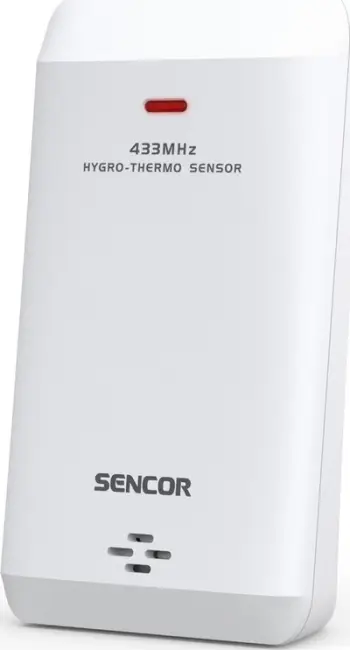 Senzor pa tela për stacion moti Sencor SWS TH8700-8800, matje temperature dhe lagështie, rreze 30 m, i bardhë