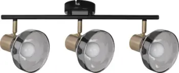 Llambë tavanore spot Activejet LISA Triple, 3xE14 40W, metal, e zezë ari