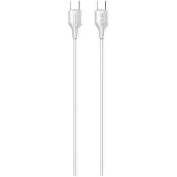 Kabllo karikimi Serioux Type C në Type C, 2m, 65W, e bardhë