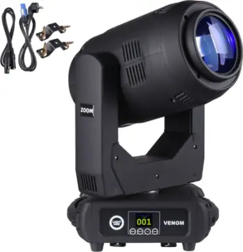 Reflektor skenik LIGHT4ME Venom Zoom 350, LED 350W, moving head, i zi