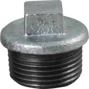 Kapak galvanizuar 2" DN50, me filetë mashkullore, argjendtë