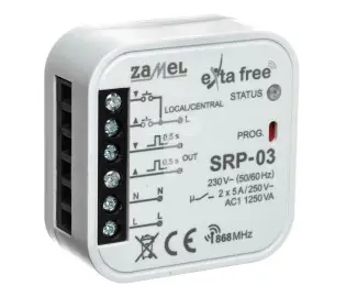 Kontrollues roletash Zamel SRP-03, montim i fshehtë, sistem EXTA FREE