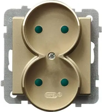 Prizë dyshe Ospel Sonata GP-2RRP/M/39, me kapakë mbrojtës, champagne gold