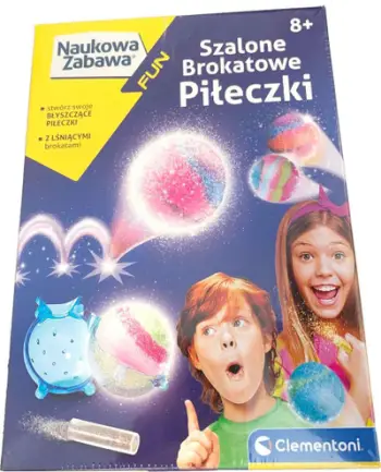 Set shkencor Crazy Glitter Balls, krijim topash me shkëlqim, mosha 8+