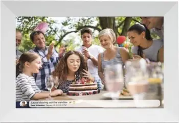 Kornizë dixhitale Denver FRAMEO PFF-1024, 10.1", WiFi, e bardhë