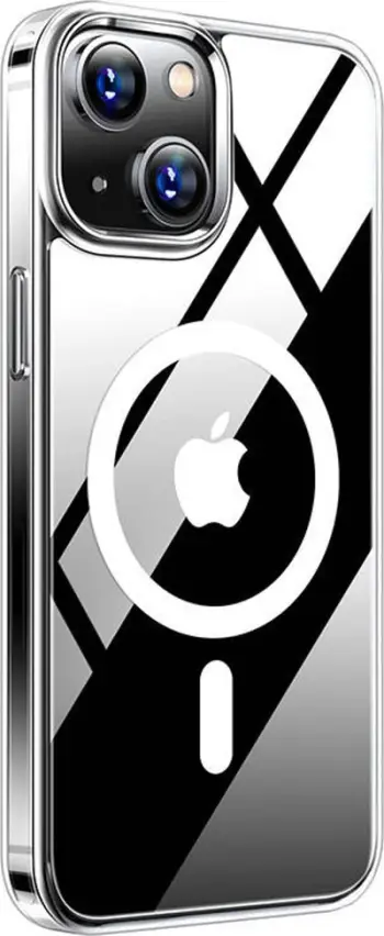 Futë telefoni Torras Diamond Clear Mag për iPhone 15, magnetike MagSafe, transparente