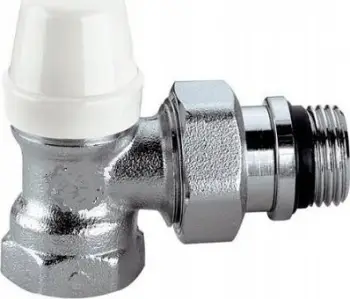 Nyje këndore rregulluese Caleffi 431, për tuba çeliku, 3/4", e kromuar