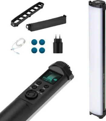 Dritë LED shufër Yongnuo YN360 Mini, RGB, bateri e integruar, e zezë