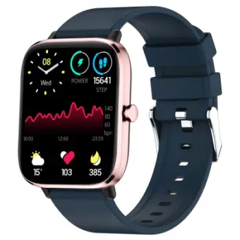 Smartwatch Giewont GW230-5, ekran me ngjyra, monitorim rrahjesh zemre, rozë blu