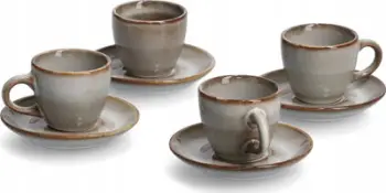 Set filxhanësh espresso Zeller Present, 8 copë, qeramikë, bezhë