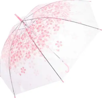 Çadër shiu Umbrella TR-25115, transparente, me lule, multingjyrëshe