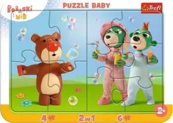 Puzzle kornizë Trefl Puzzle Baby, 2 në 1, për fëmijë 2+