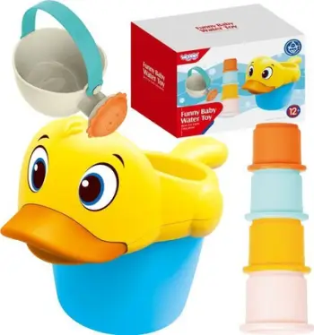 Set lodrash uji WOOPIE Funny Baby Water Toy, kovë rosak, filxhanë matës, shumëngjyrësh