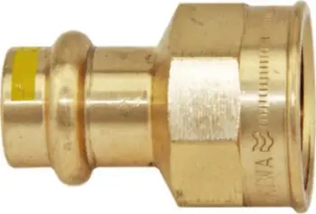 Fiting bakri për gaz, 22mm, filetë 1", press